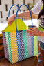 MEXICAN MARKET BAG / COLOR STRIPE