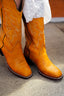 THE ADRIA COWBOY BOOT WITH GOLD THREAD