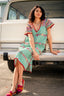 Raya San Juan Caftan Green