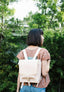 ISA LEATHER BACKPACK // NATURAL